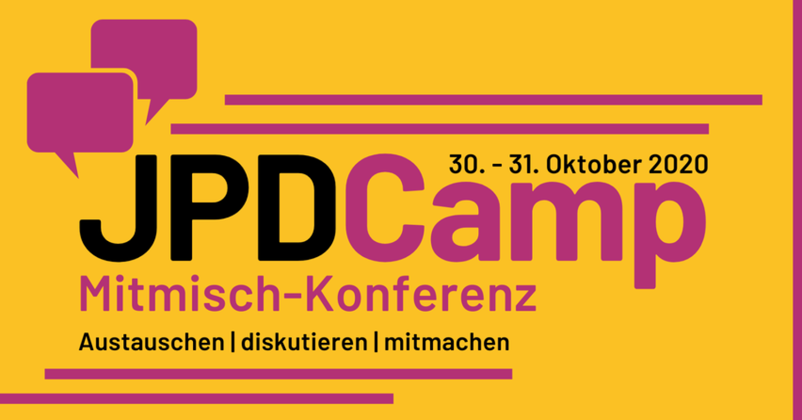 Artikel • JPD Camp - Mitmach Konferenz • 2020-10-09
